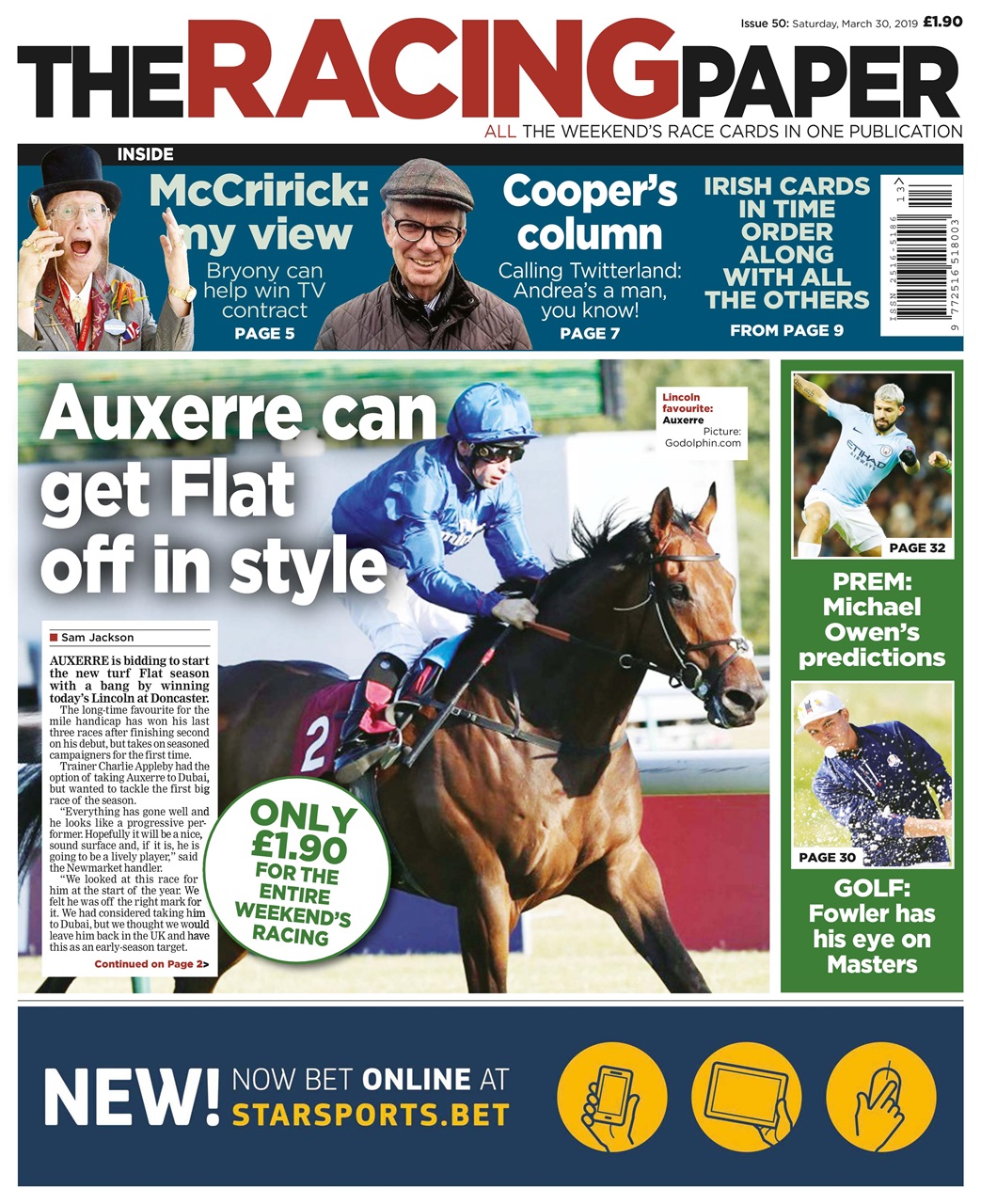 The Racing Paper Preview Pages