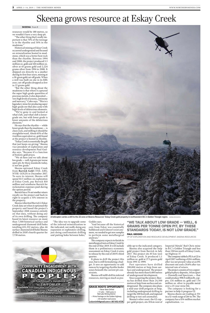 The Northern Miner Preview Pages