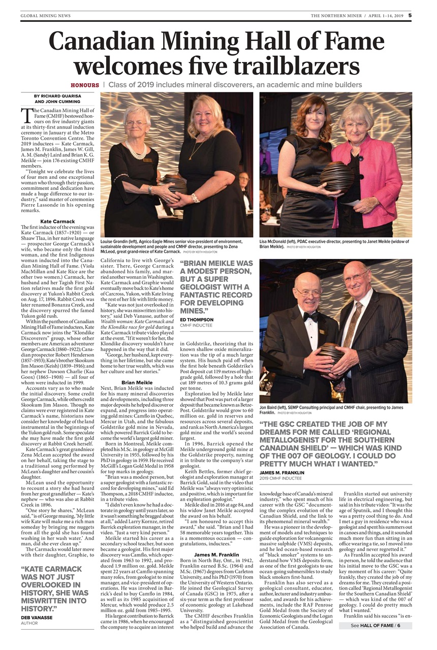 The Northern Miner Preview Pages