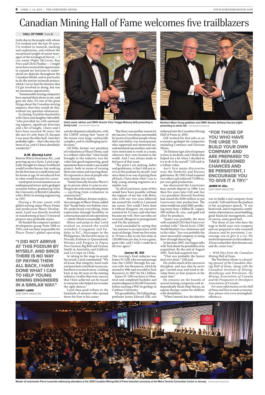 The Northern Miner Preview Pages