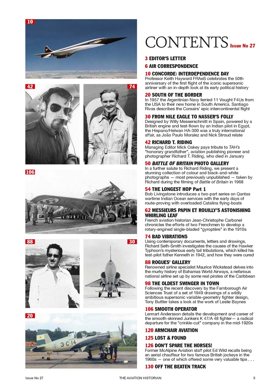 The Aviation Historian Magazine Preview Pages