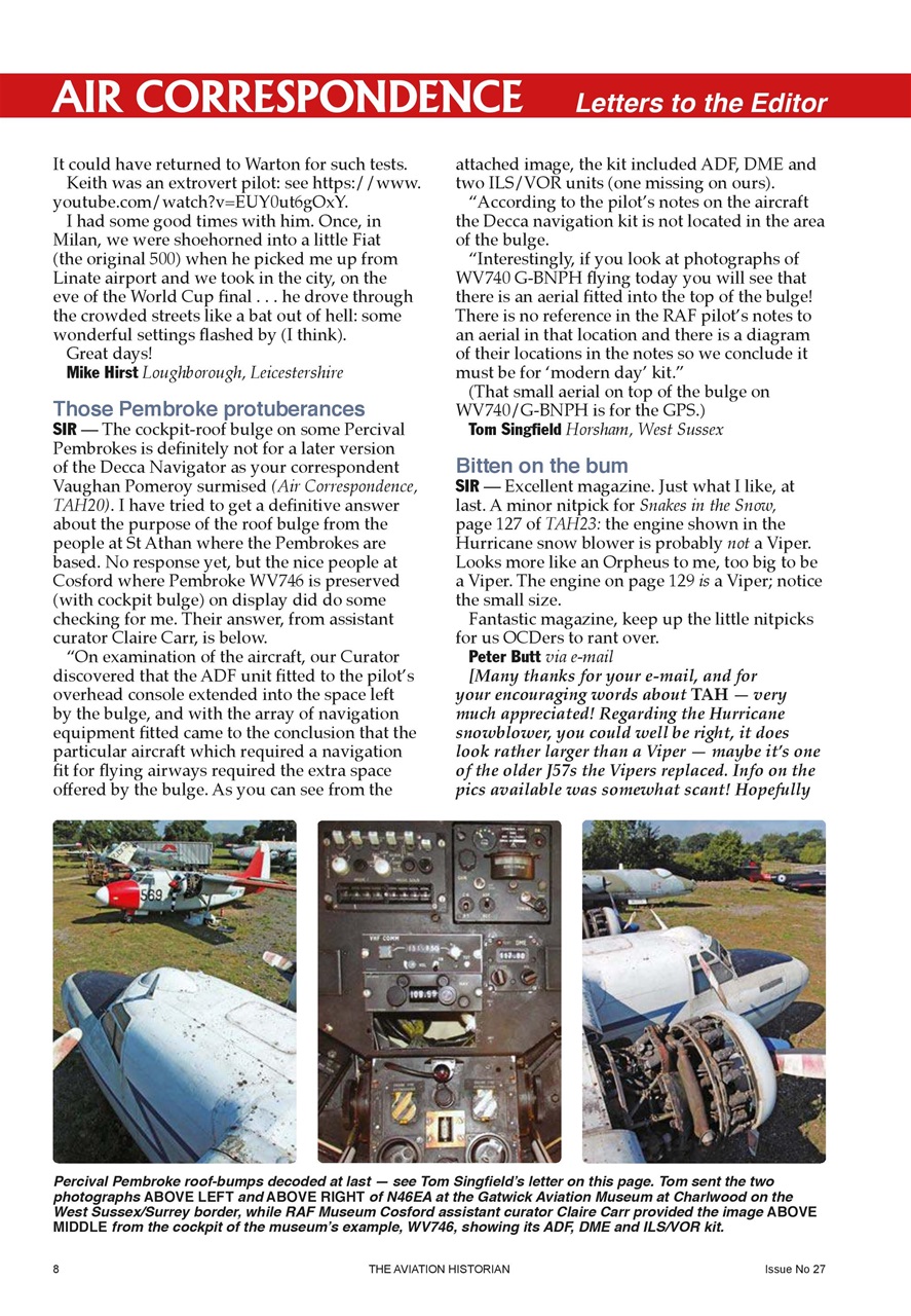 The Aviation Historian Magazine Preview Pages