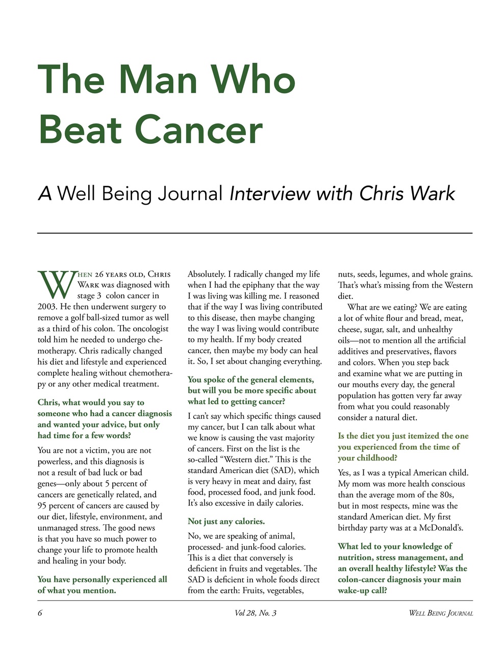 Well Being Journal Preview Pages