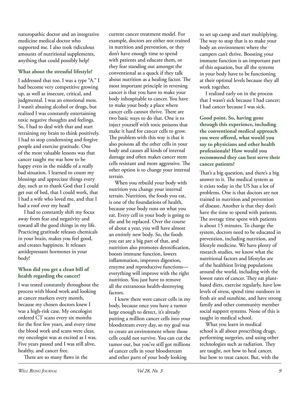 Well Being Journal Preview Pages