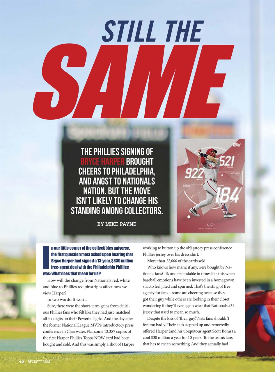 Beckett Baseball Magazine Preview Pages