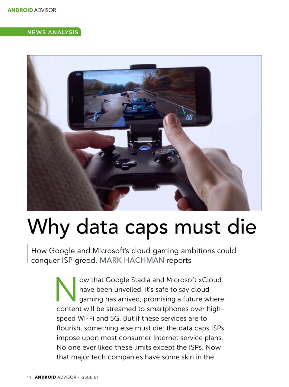 Android Advisor Preview Pages