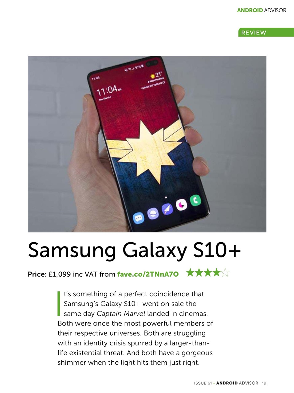 Android Advisor Preview Pages