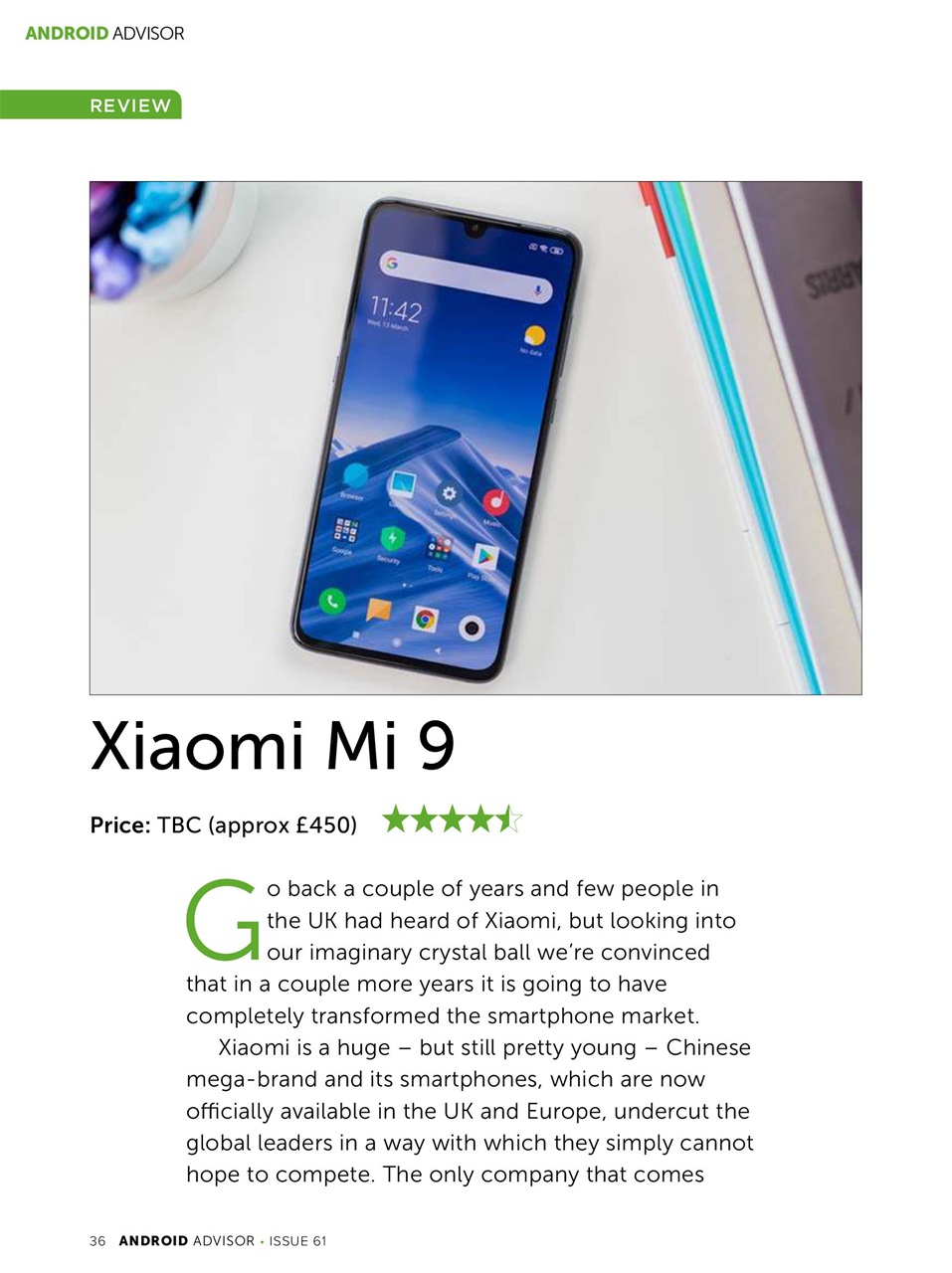 Android Advisor Preview Pages