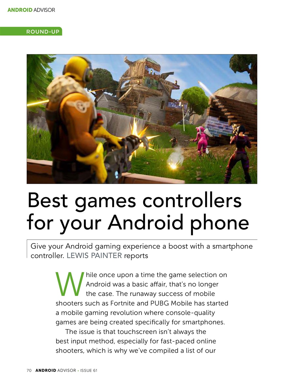 Android Advisor Preview Pages