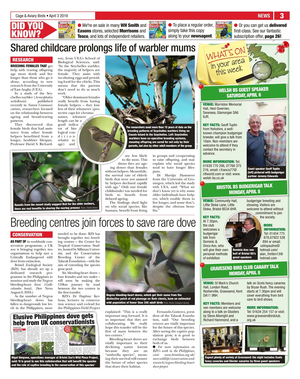 Cage & Aviary Birds Preview Pages