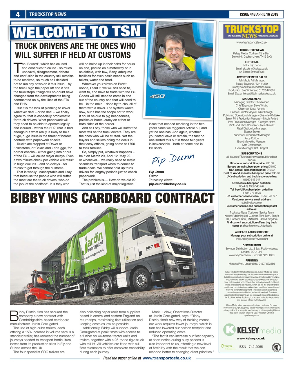 Truckstop News Preview Pages