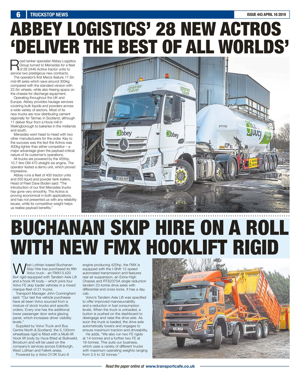 Truckstop News Preview Pages