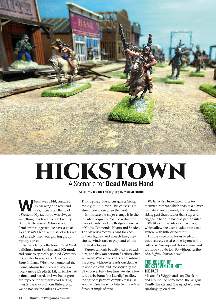 Miniature Wargames Preview Pages