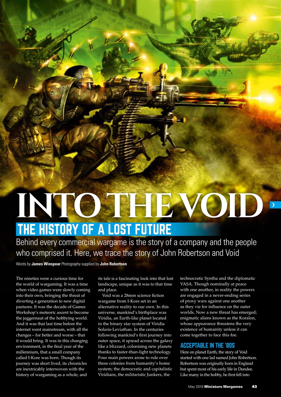 Miniature Wargames Preview Pages
