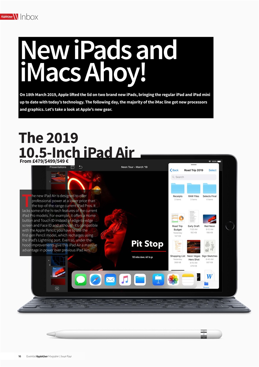 Essential Apple User Preview Pages