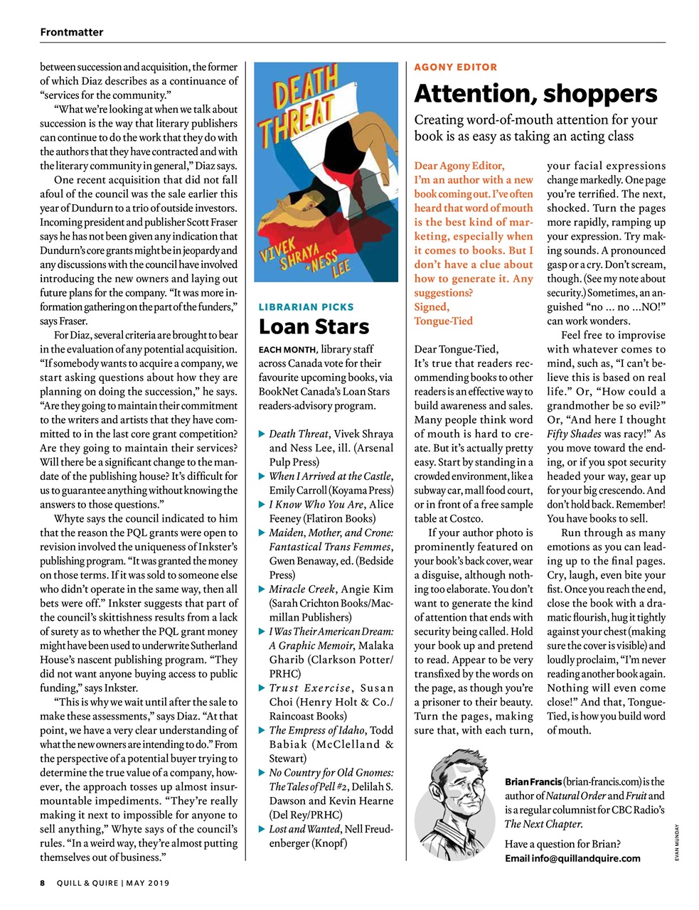 Quill & Quire Preview Pages