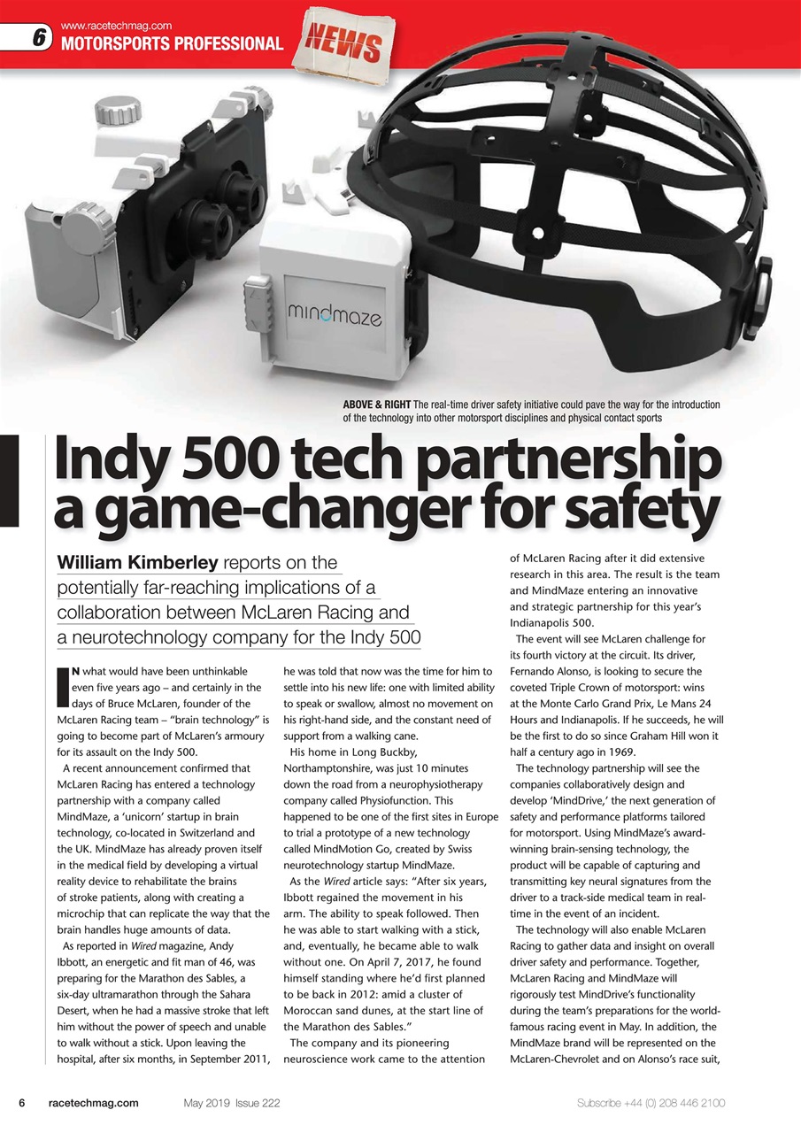 Race Tech Preview Pages