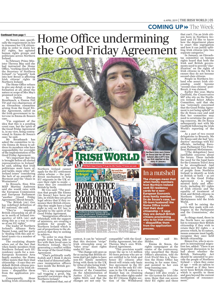 Irish World Preview Pages