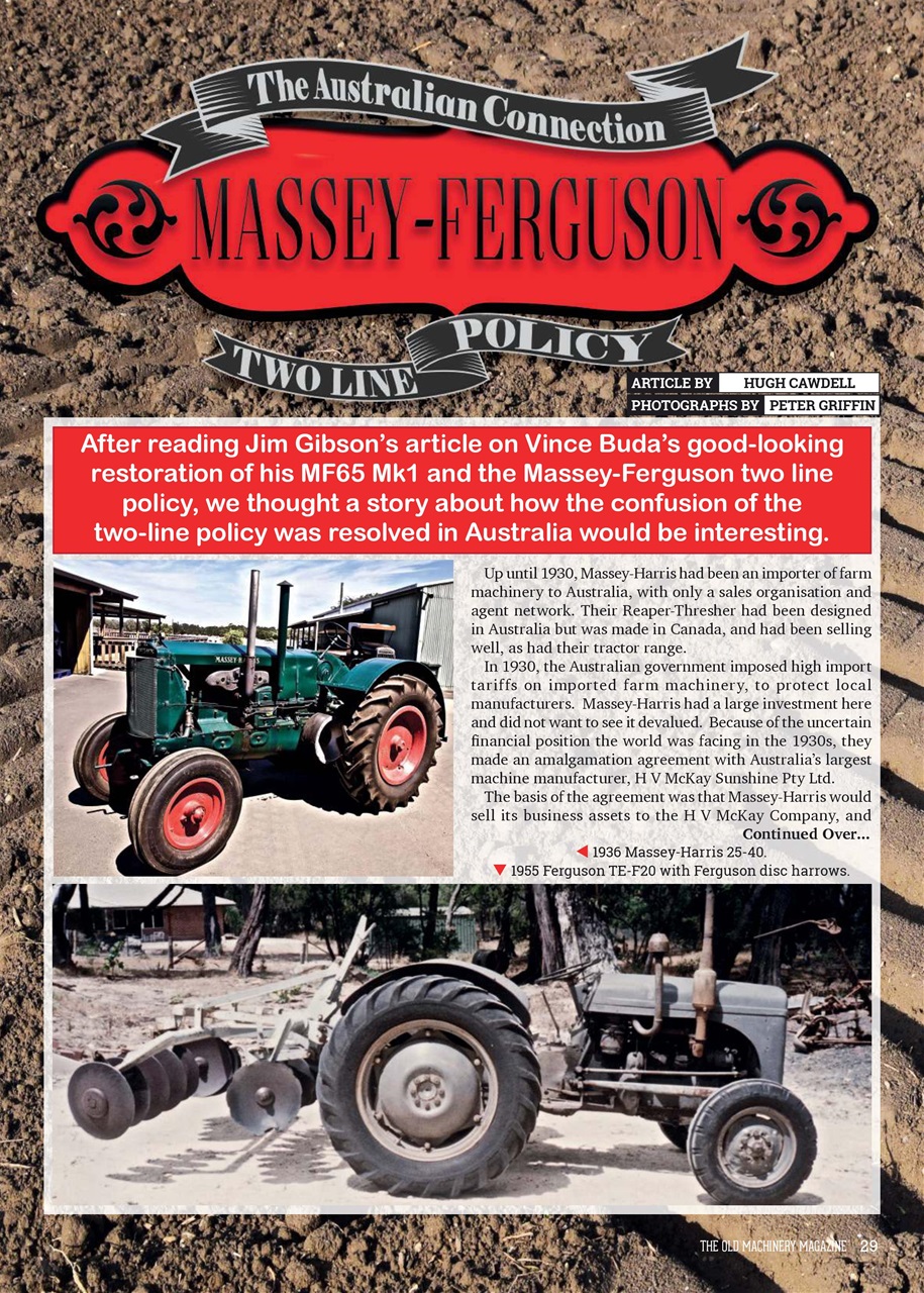 The Old Machinery Magazine Preview Pages