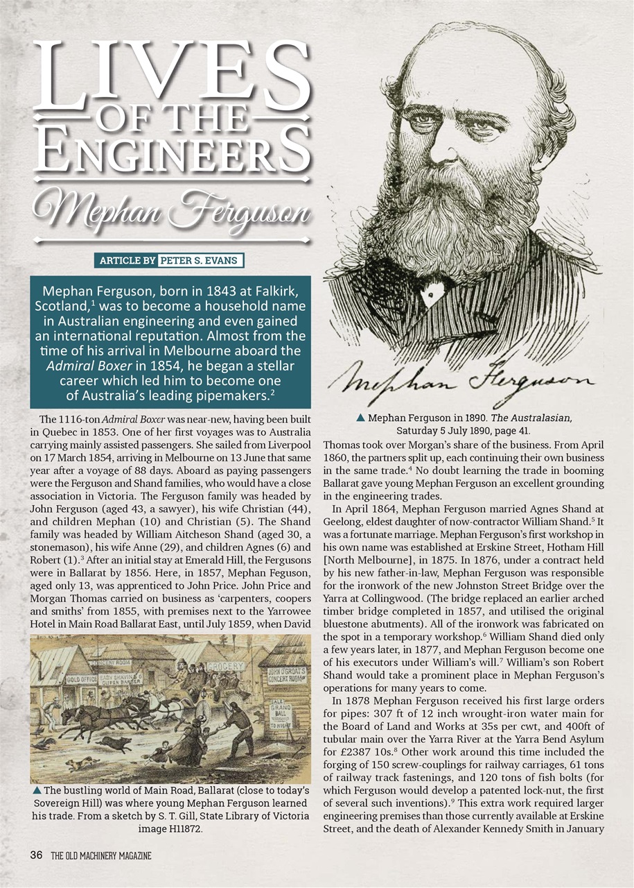 The Old Machinery Magazine Preview Pages