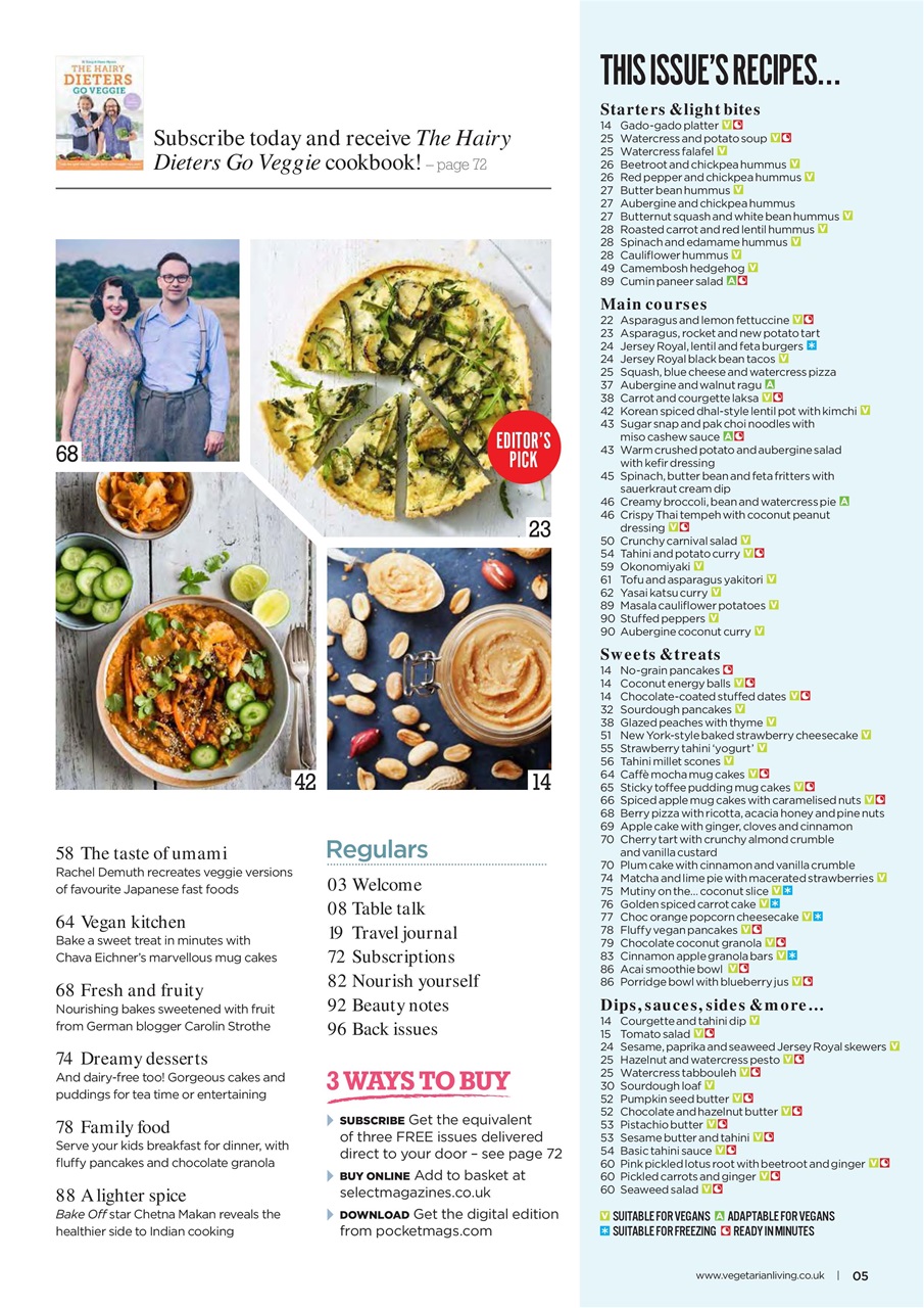 Vegetarian Living Preview Pages