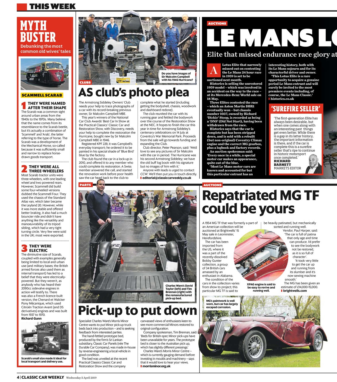Classic Car Weekly Preview Pages
