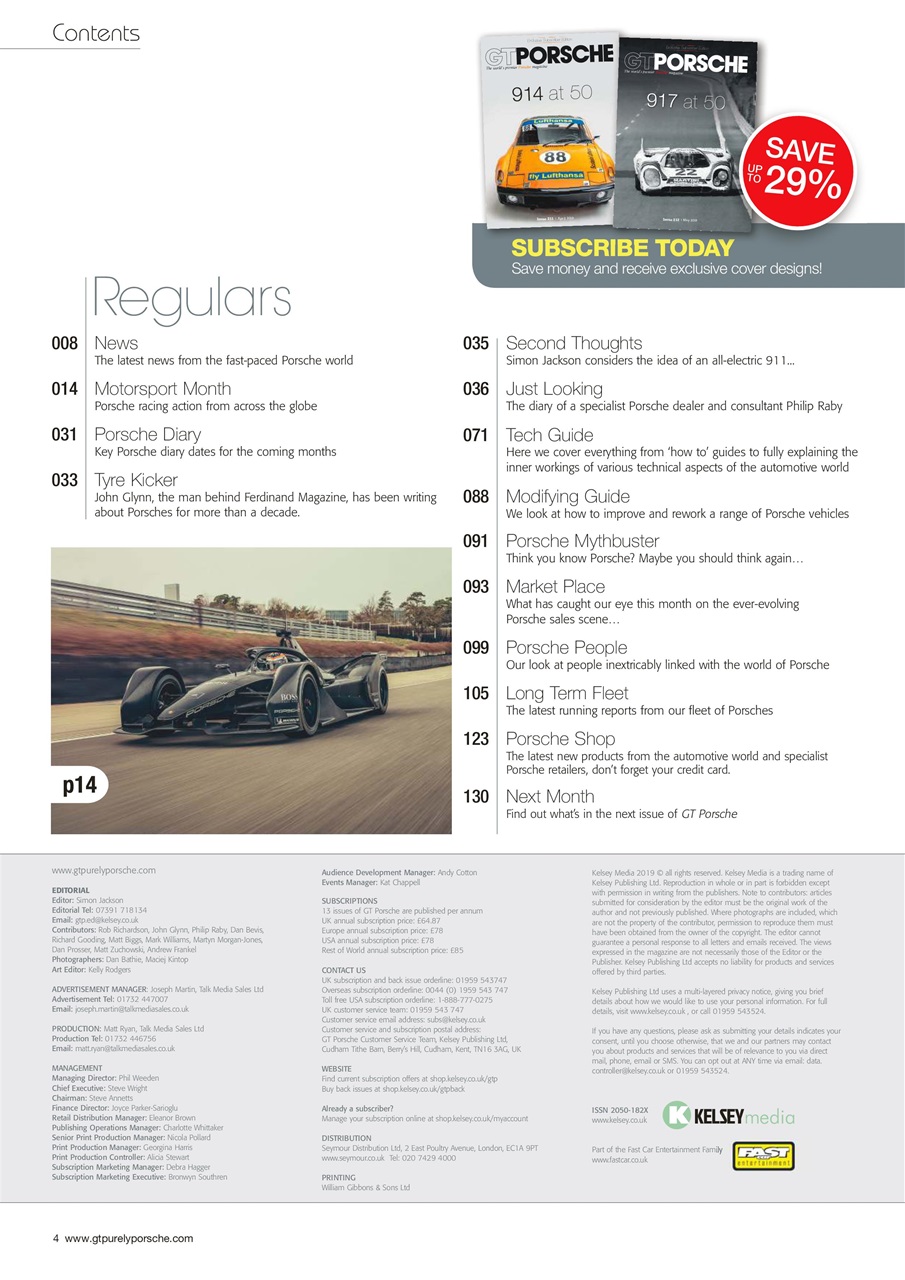 GT Porsche Preview Pages