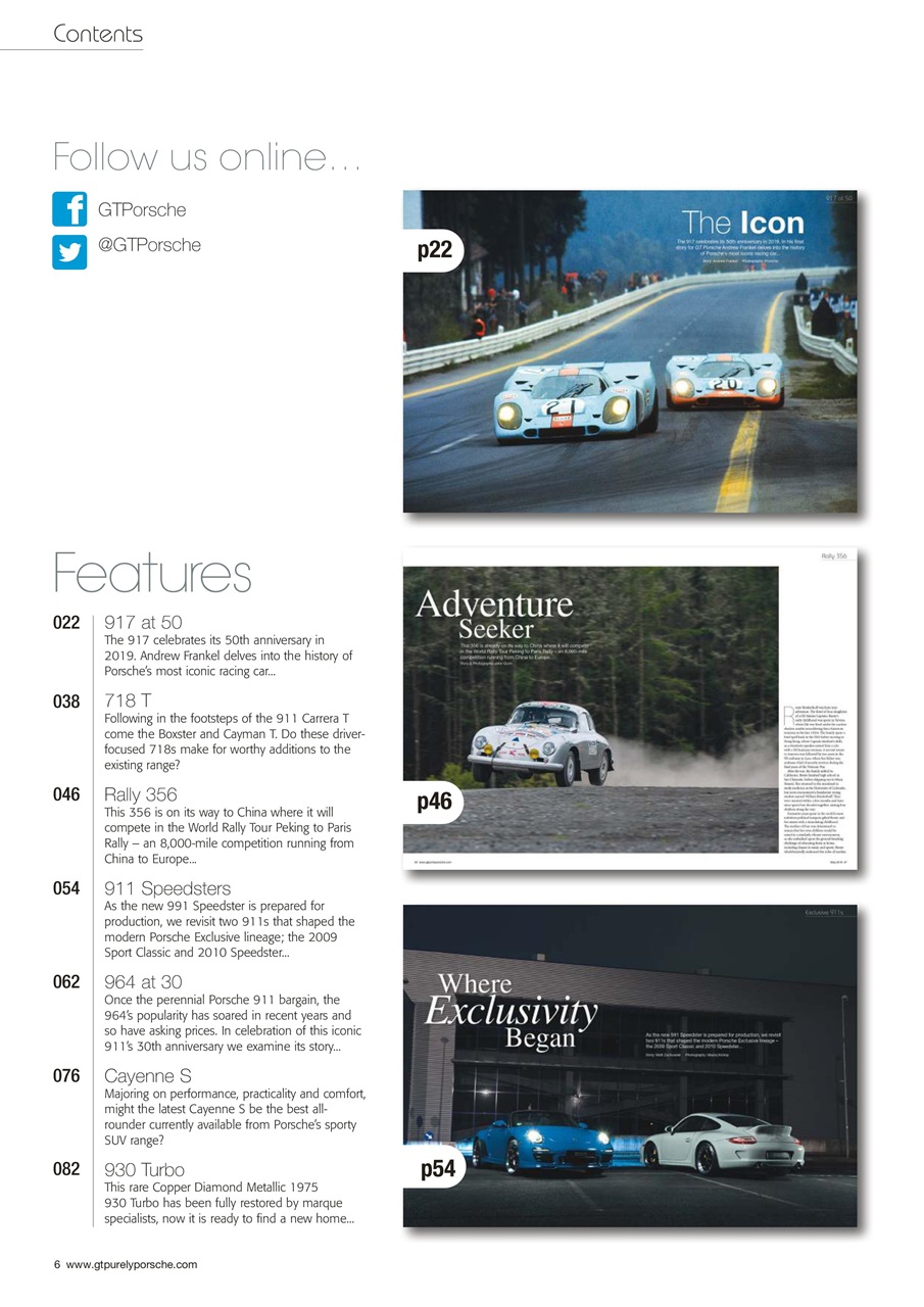 GT Porsche Preview Pages