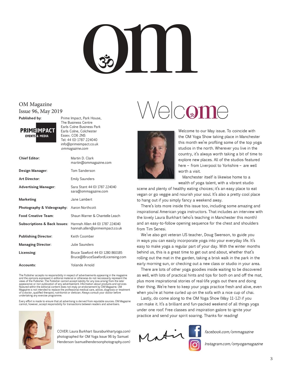 OM Yoga Magazine Preview Pages