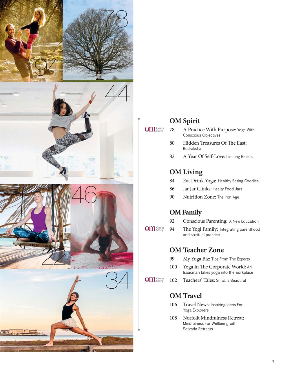 OM Yoga Magazine Preview Pages