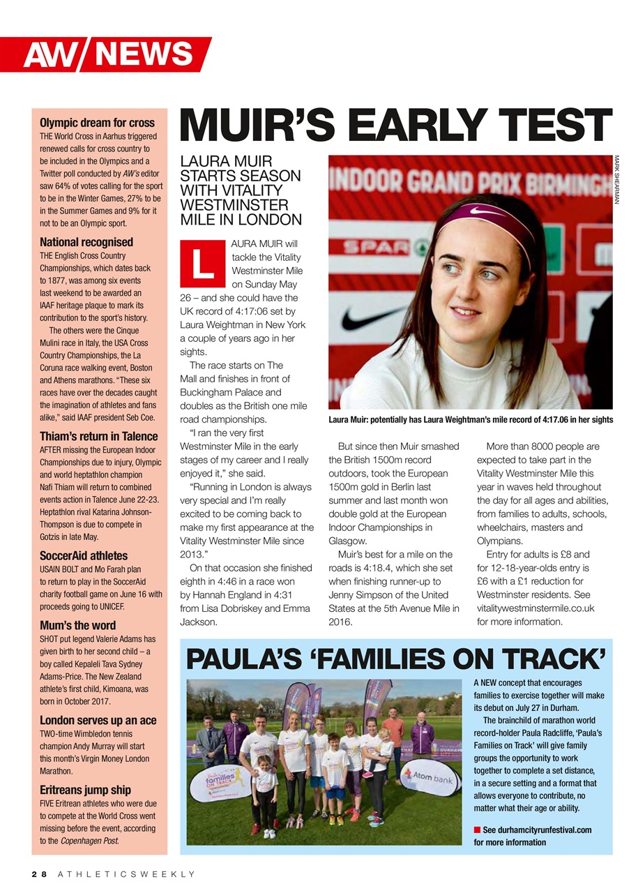 AW – Athletics Weekly Magazine Preview Pages