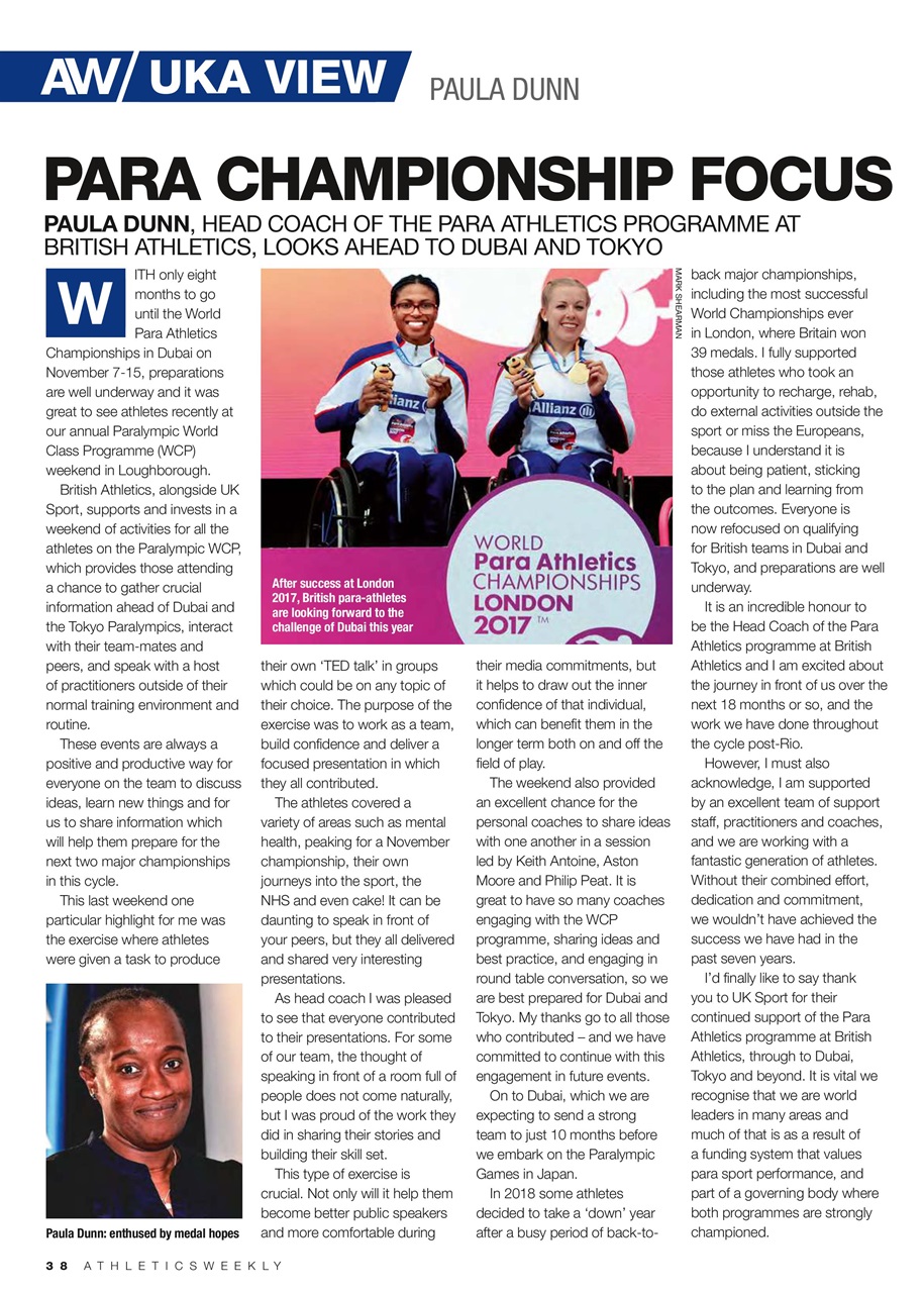 AW – Athletics Weekly Magazine Preview Pages