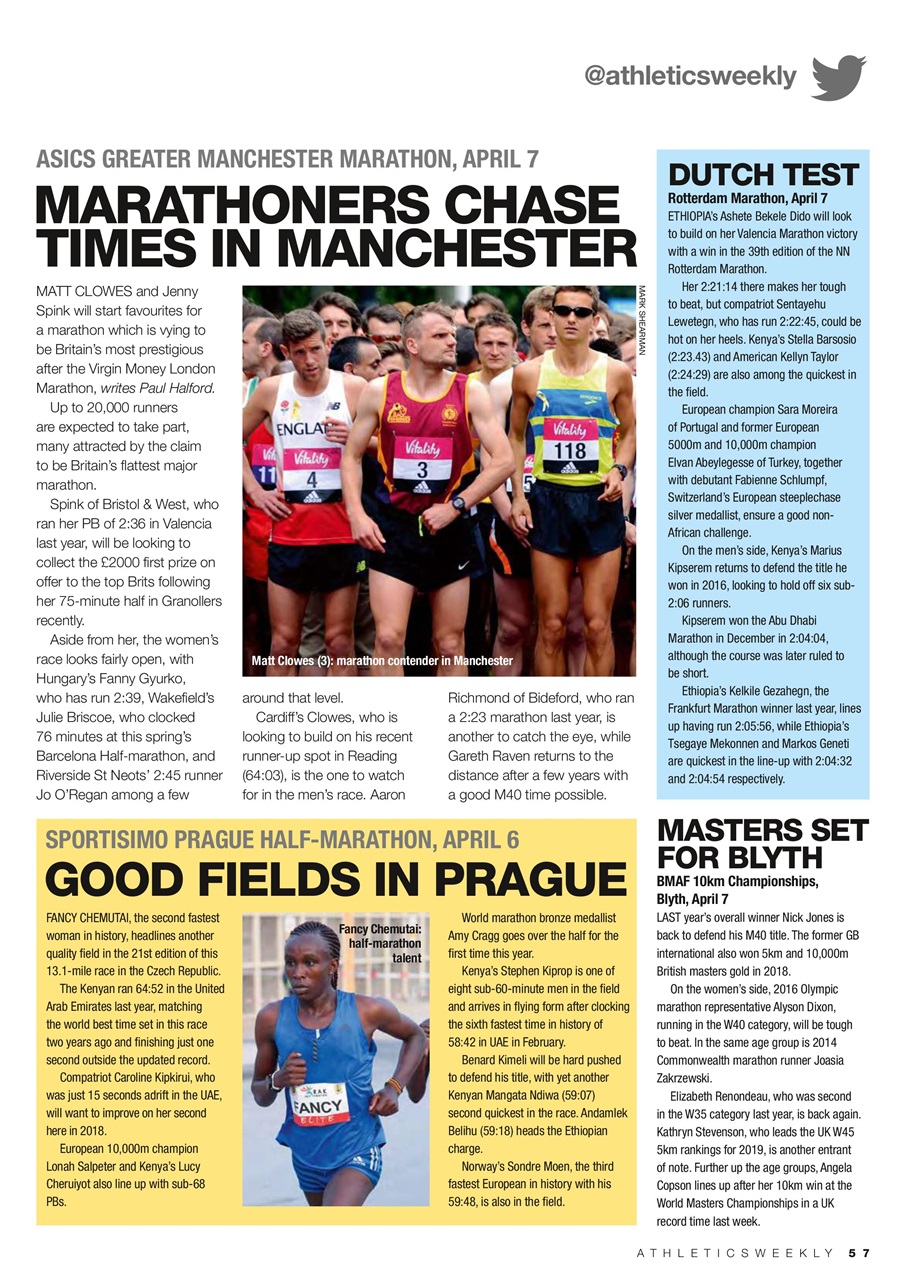 AW – Athletics Weekly Magazine Preview Pages