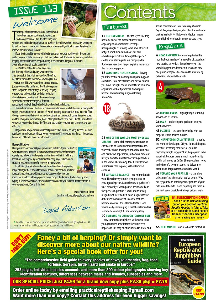 Practical Reptile Keeping Preview Pages