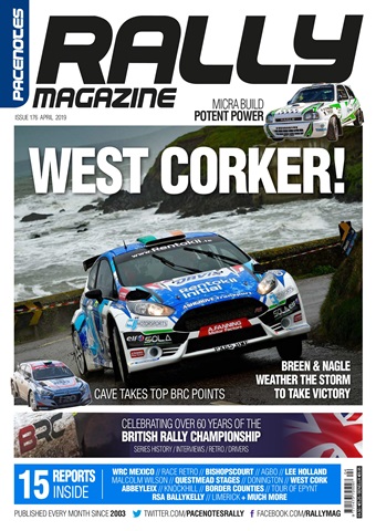 Pacenotes Rally magazine issue Issue 176 - Apr 2019