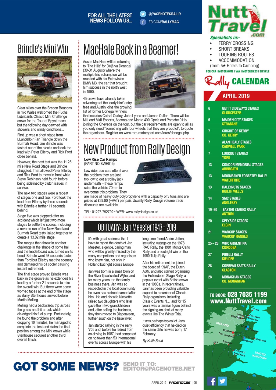 Pacenotes Rally magazine Preview Pages