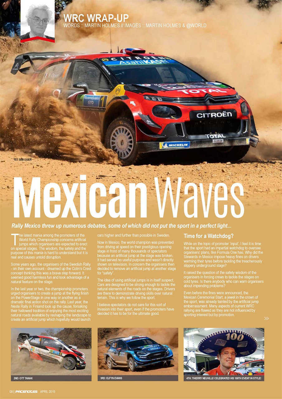 Pacenotes Rally magazine Preview Pages