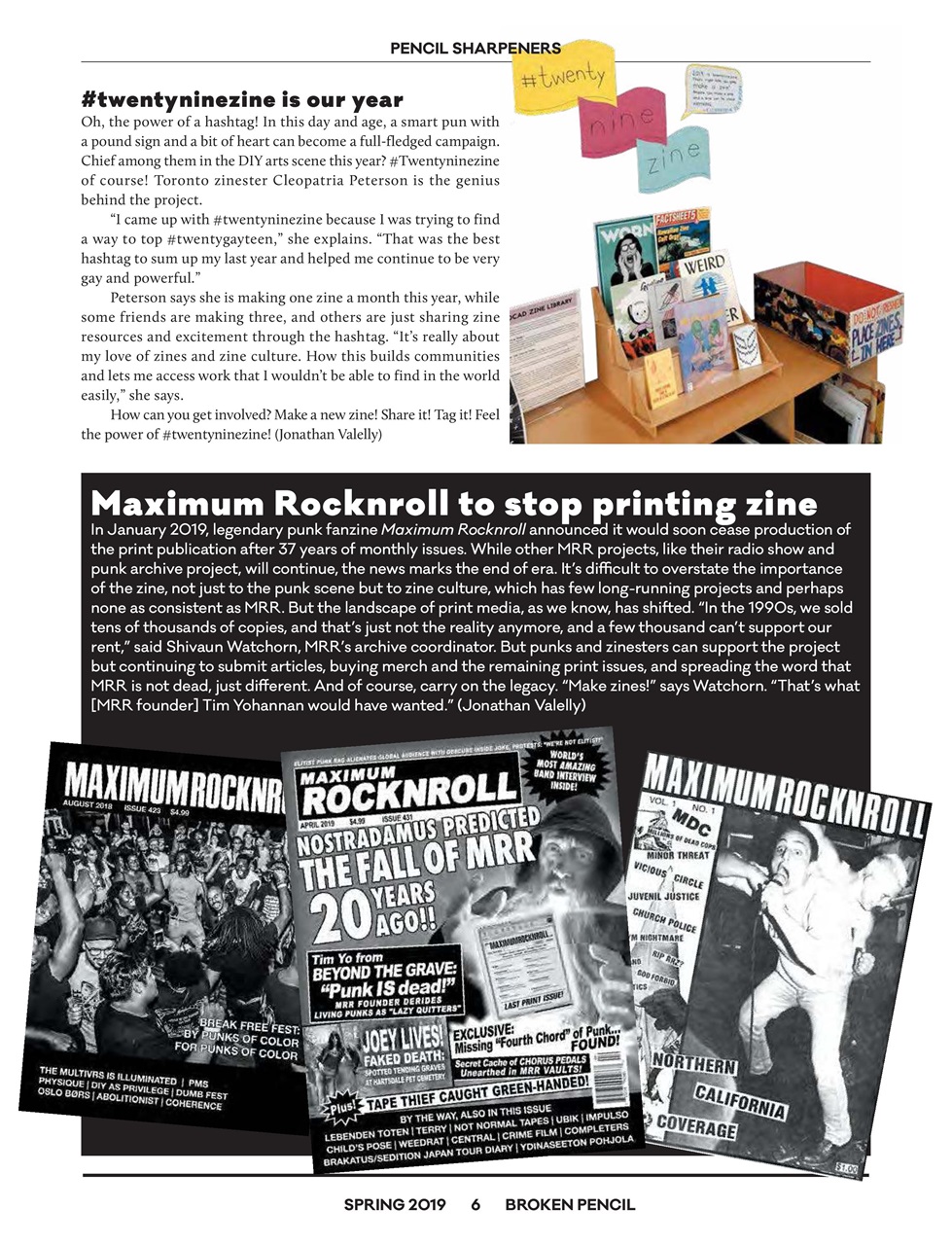 Broken Pencil Preview Pages