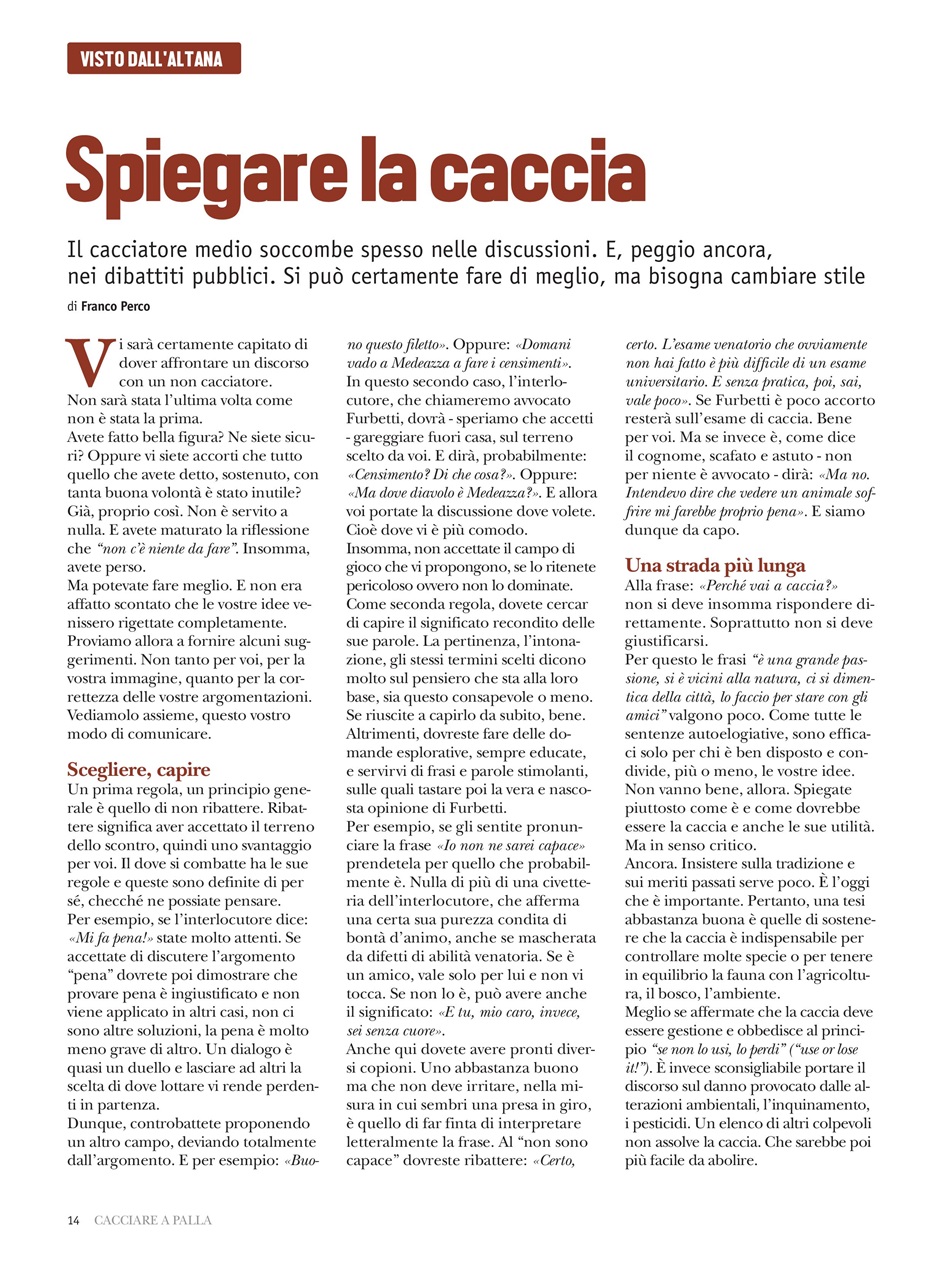 Caccia Magazine Preview Pages