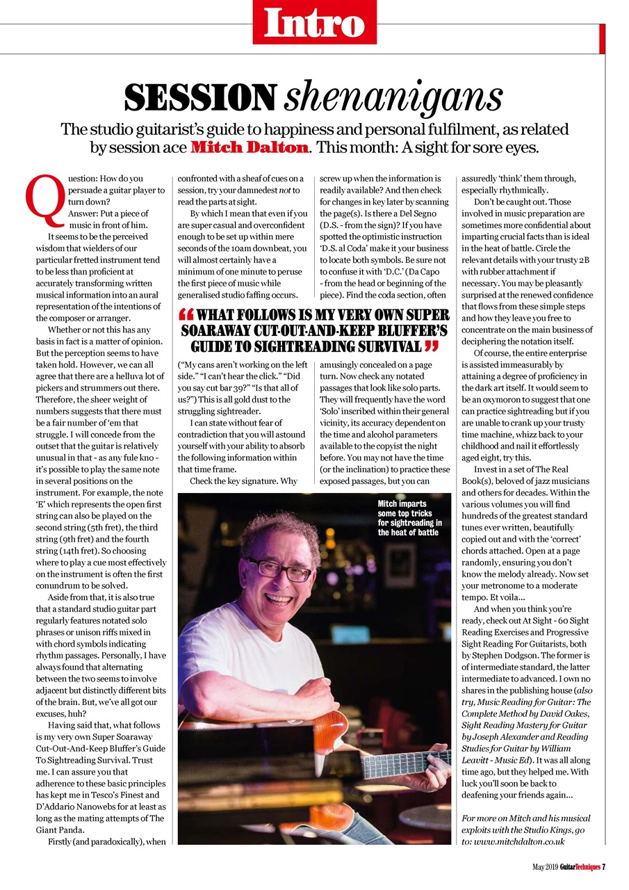 Guitar Techniques Preview Pages