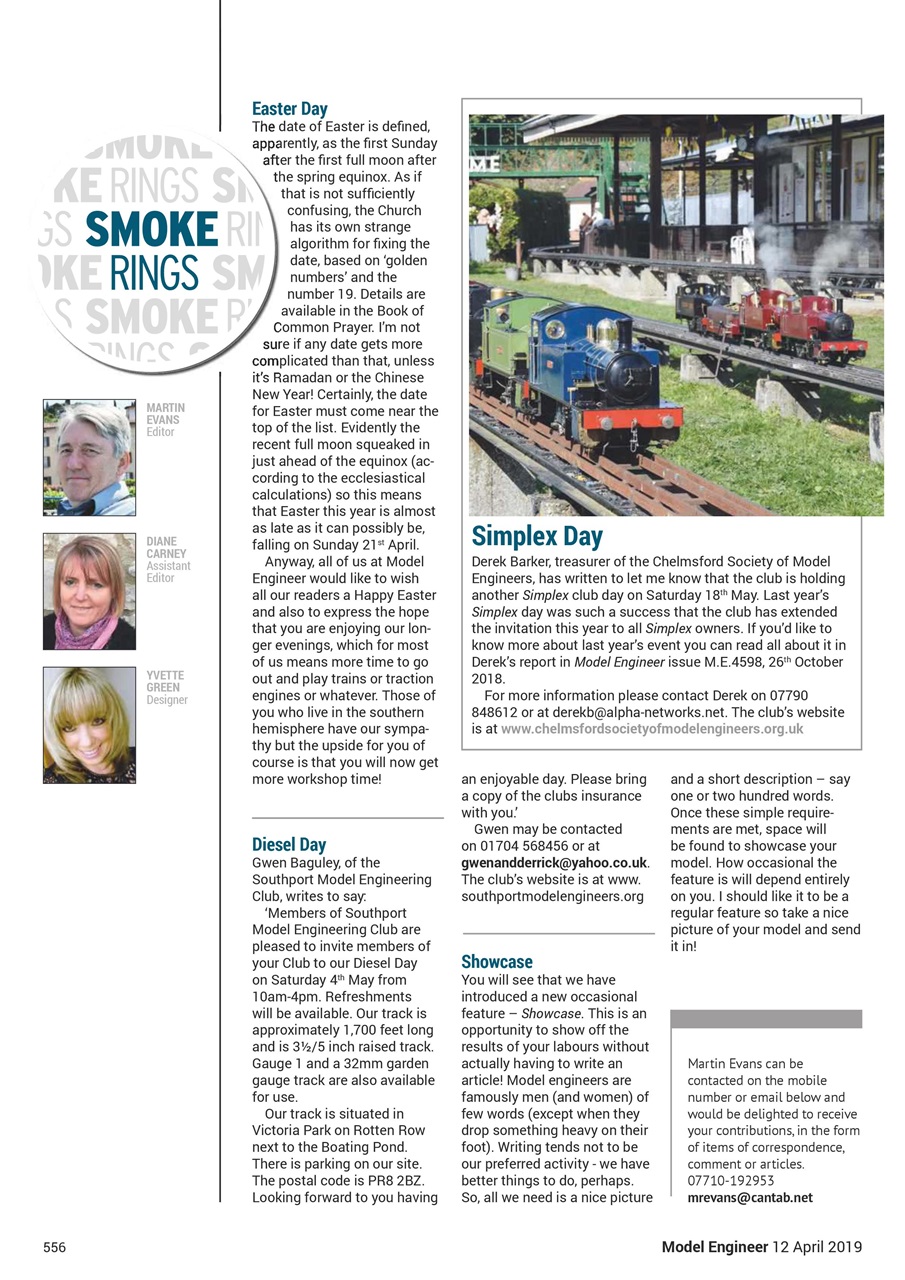 Model Engineer Preview Pages