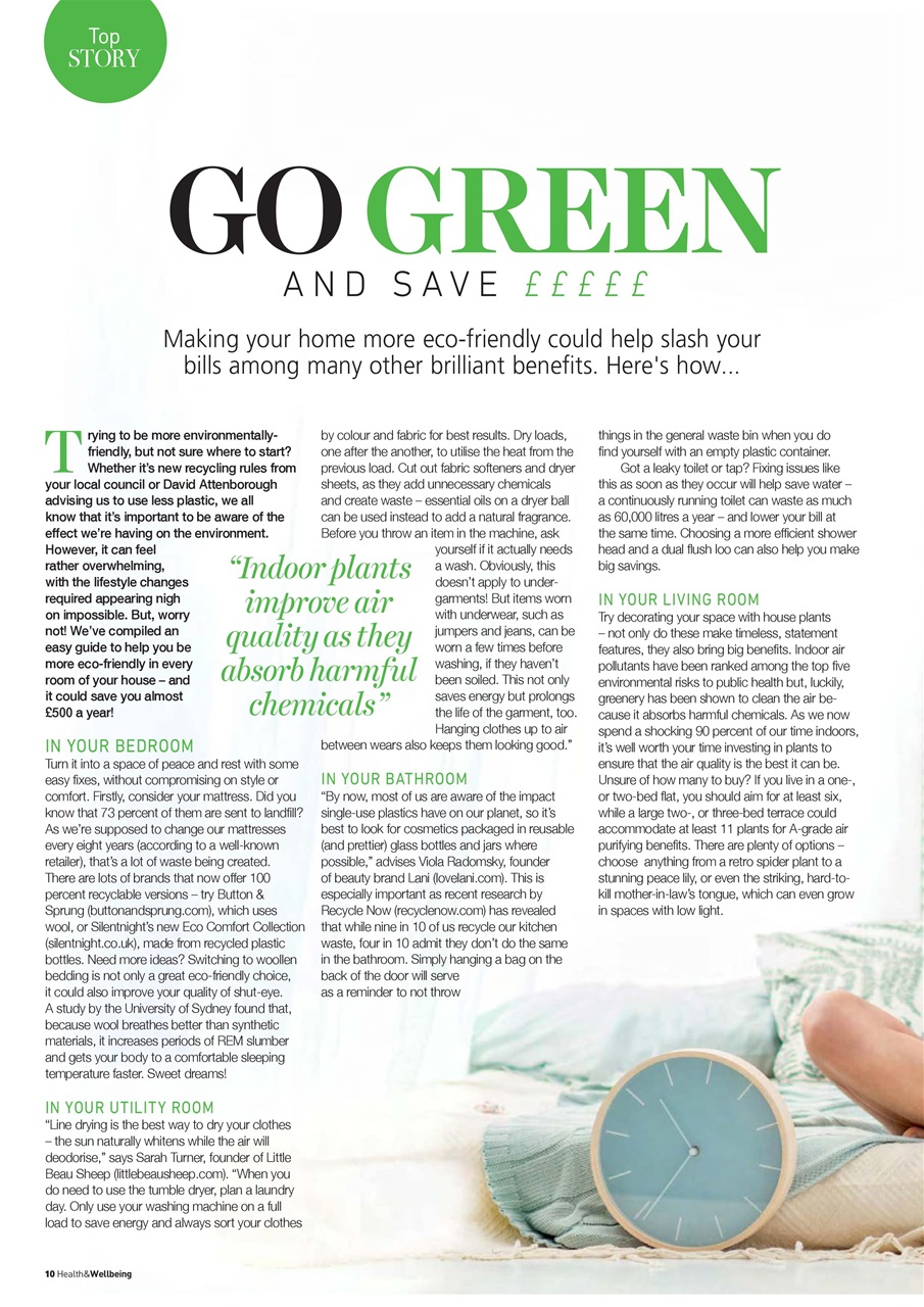 Health & Wellbeing Preview Pages