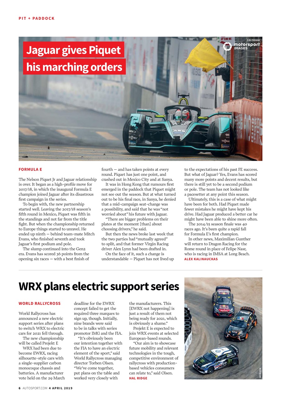 Autosport Preview Pages