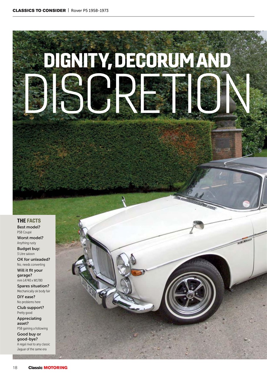 Classic Motoring Preview Pages