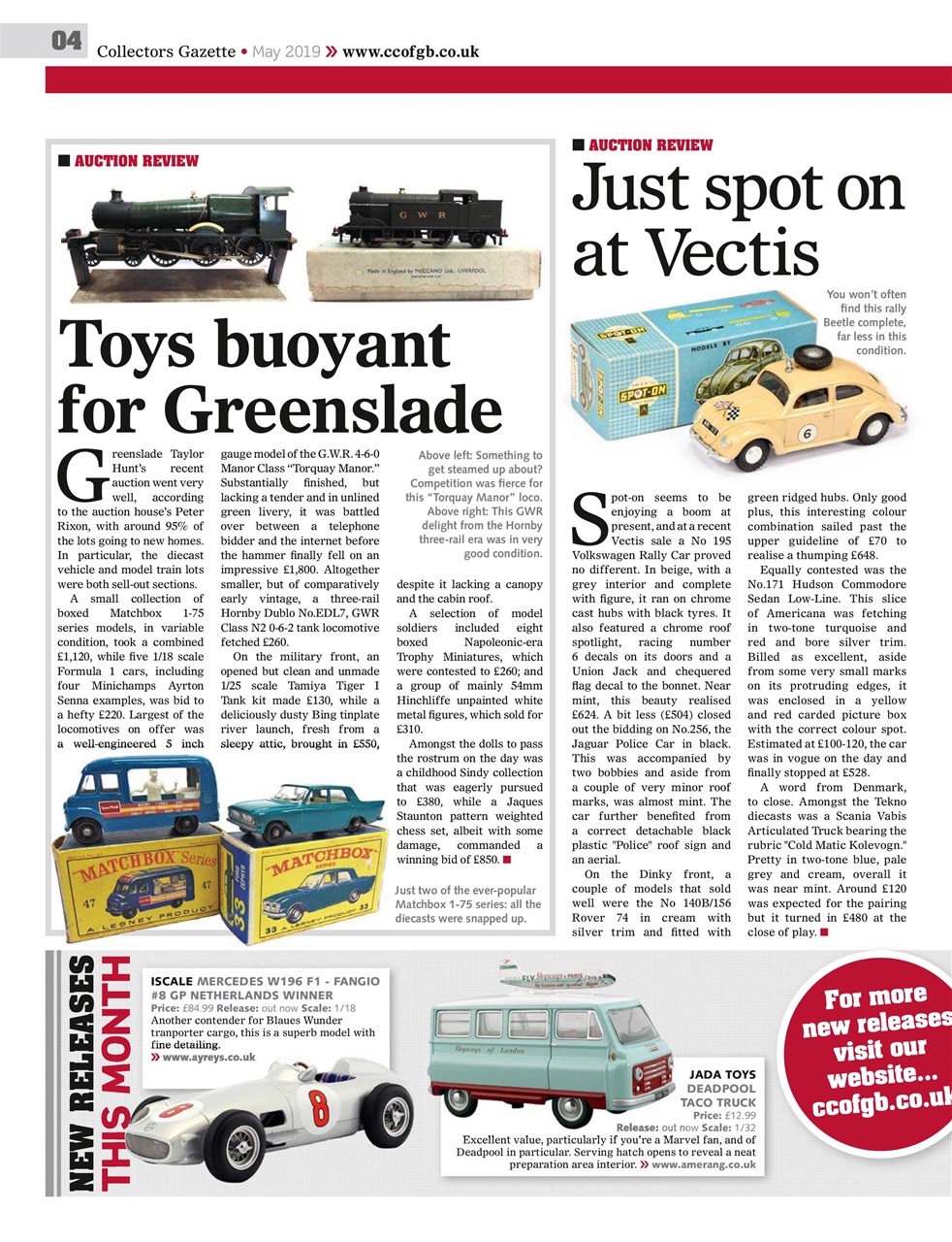 Collectors Gazette Preview Pages