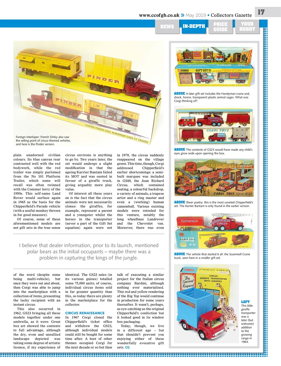 Collectors Gazette Preview Pages