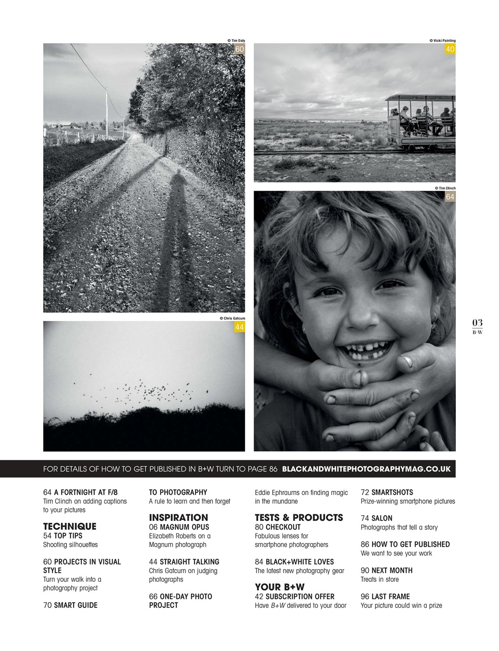 Black+White Photography Preview Pages