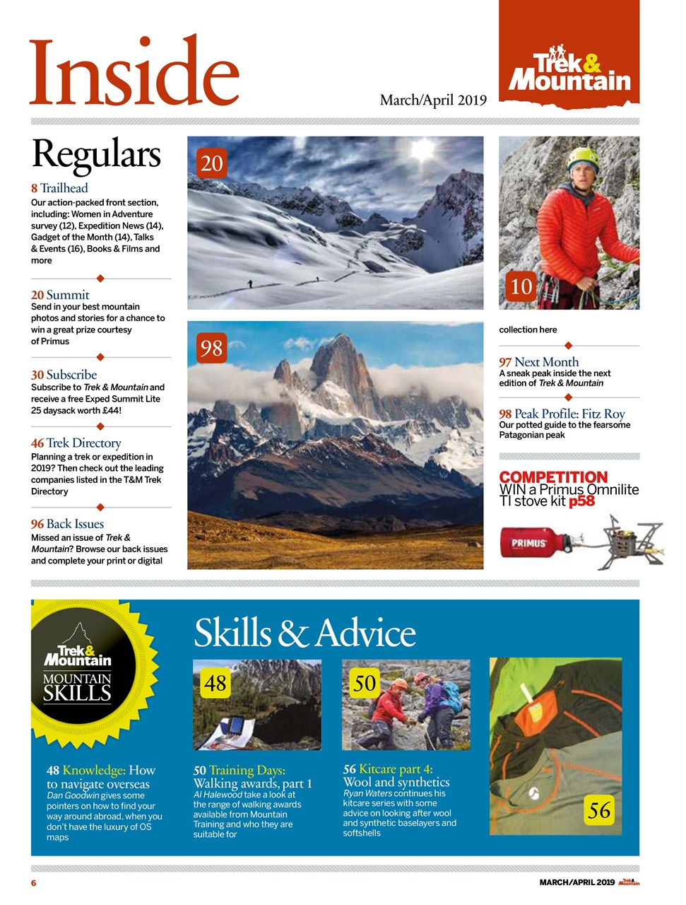 Trek & Mountain Magazine Preview Pages