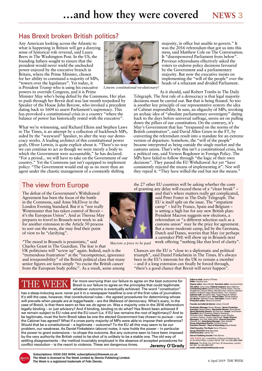 The Week Preview Pages