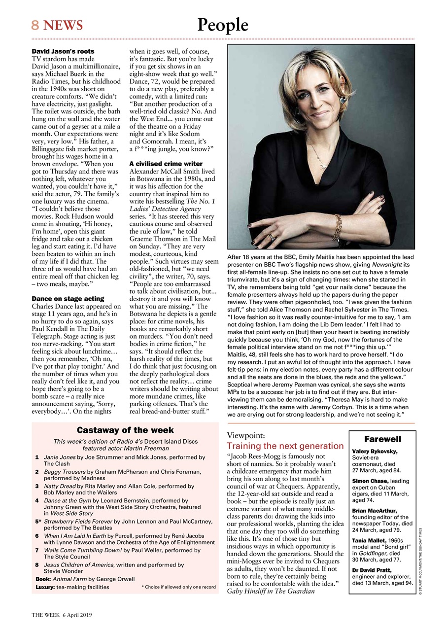 The Week Preview Pages
